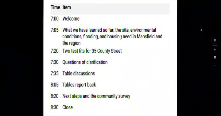 From the Planning Board
